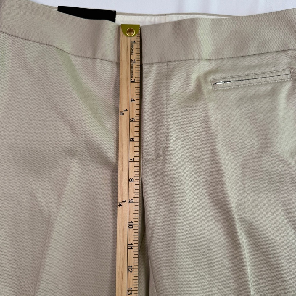 NWT VTG Y2K 03 Banana Republic Martin Stretch Straight Pants 6 Beige Pleated - Picture 7 of 9